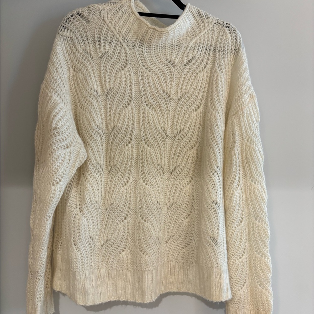 J. Crew Cream Turtleneck Sweater